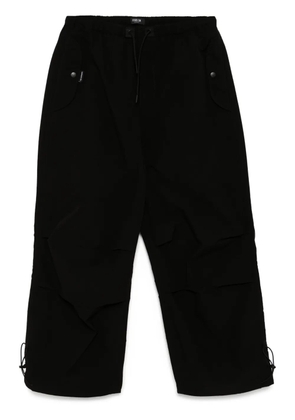 FIVE CM drawstring wide-leg trousers - Black
