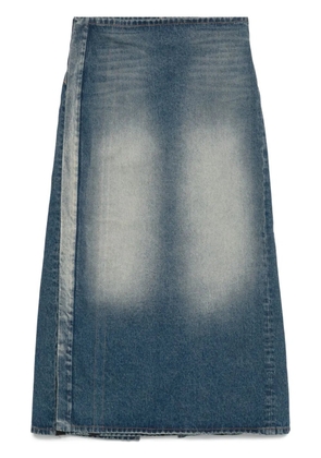 Y/Project denim midi skirt - Blue