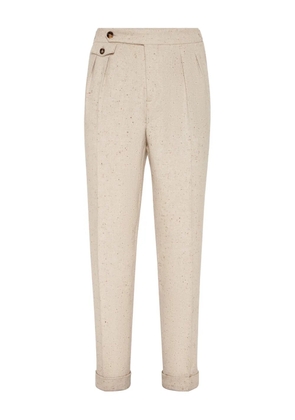 Brunello Cucinelli pressed-crease trousers - Neutrals