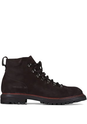 Aquatalia Denali lace-up suede boots - Brown