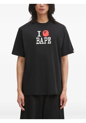 A BATHING APE® Inside Out logo-print T-shirt - Black