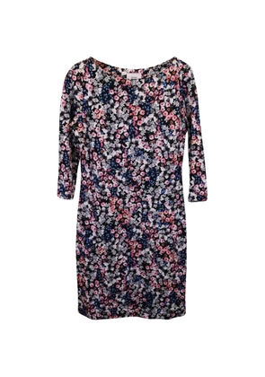 ERDEM floral three-quarter-sleeve mini dress - Black