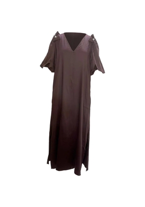 Mother Of Pearl faux-pearl maxi dress - Brown