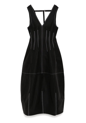 Lee Mathews V-neck dress - Black