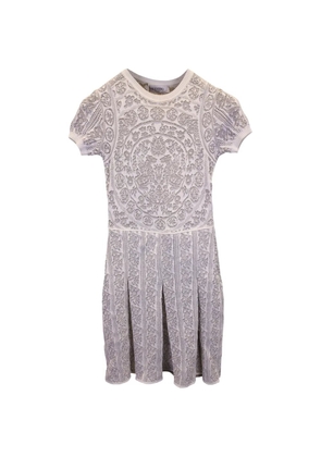 Valentino Garavani Pre-Owned pleated cotton dress - White