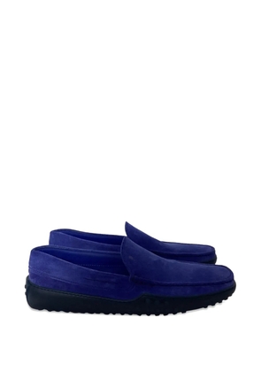 Tod's Vintage suede slip-on loafers - Blue