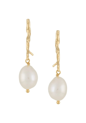Wouters & Hendrix Reves de Reves branch pearl earrings - Gold