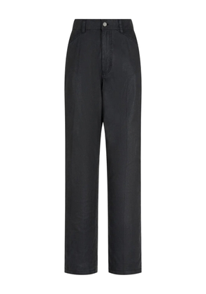 TOMBOY high-waisted straight-leg trousers - Black
