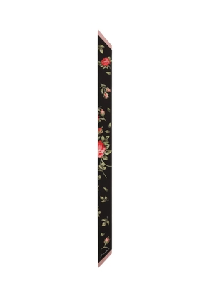 Dolce & Gabbana floral bouquet scarf - Black
