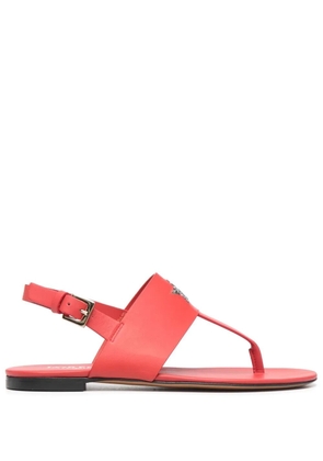 Lorena Antoniazzi logo-studded flat sandals - Red