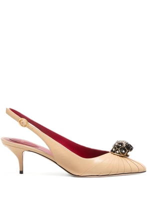 Valentino Garavani 55mm Panthea pleated pumps - Neutrals