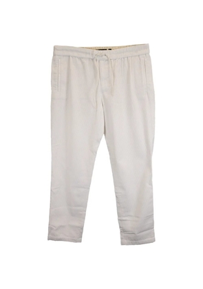 Vince corduroy drawstring trousers - White