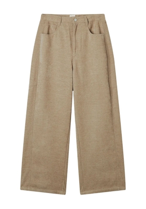 b+ab mélange-effect trousers - Neutrals