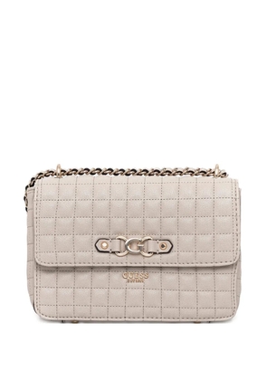 GUESS USA mini quilted chain shoulder bag - Neutrals