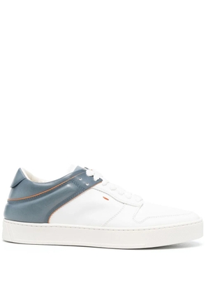Santoni colour-blocked low-top sneakers - White