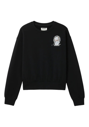 Musium Div. girl-print sweatshirt - Black