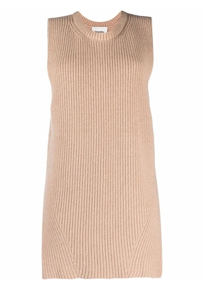 Nanushka oversized ribbed-knit vest - Neutrals