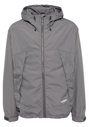 CHOCOOLATE hooded zip-up windbreaker - Grey