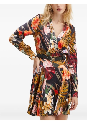 MARCIANO by GUESS belted floral mini dress - Black