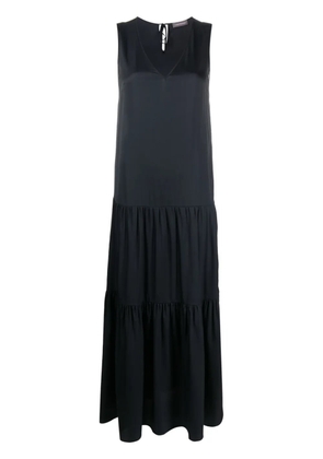 Lorena Antoniazzi V-neck flared dress - Blue