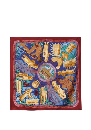 Hermès Pre-Owned silk scarf - Blue