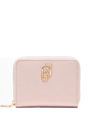LIU JO logo-detail zip-up leather wallet - Pink