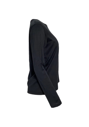 Balmain Pre-Owned embroidered long-sleeve T-shirt - Black