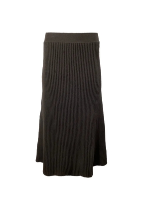 Bottega Veneta Pre-Owned A-line ribbed-knit skirt - Brown