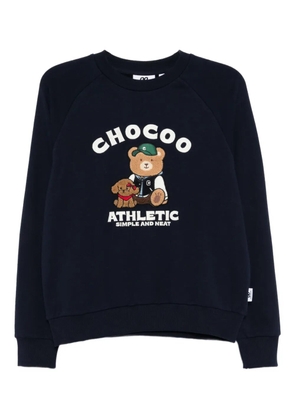 CHOCOOLATE logo-embroidered sweatshirt - Blue