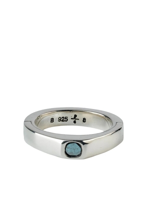 Parts of Four sterling silver Sistema diamond ring