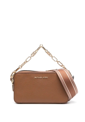 Michael Kors small leather crossbody bag - Brown