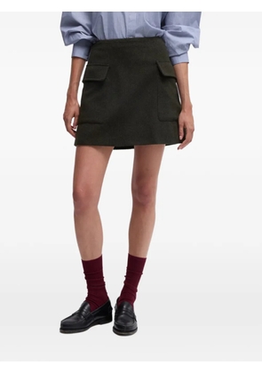 ASPESI flap-pocket mini skirt - Green