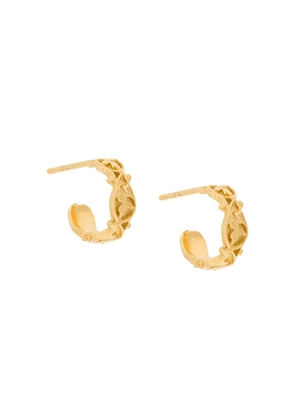 Wouters & Hendrix My Favourite cast ribbon hoop earrings - Metallic