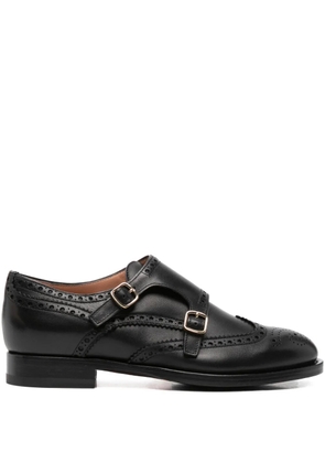 Santoni brogue buckle pumps - Black