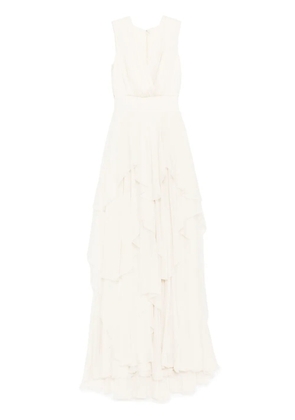 Saiid Kobeisy muslin dress - Neutrals