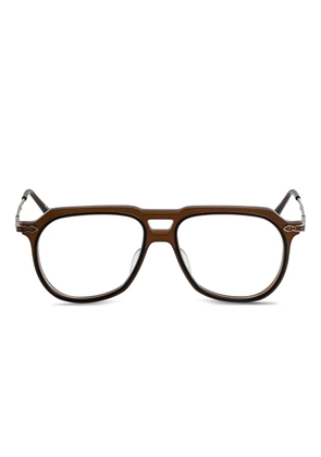 Matsuda browline glasses - Brown