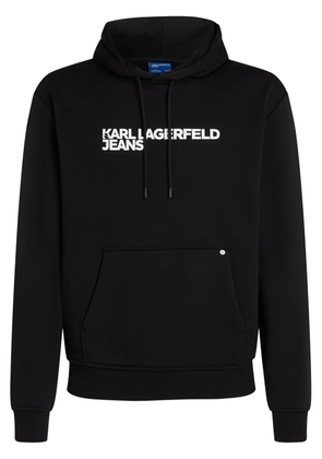 Karl Lagerfeld Jeans logo-print hoodie - Black