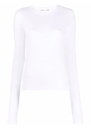 BITE Studios semi-sheer cotton T-shirt - White