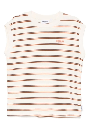 CHOCOOLATE stiped tank top - Neutrals