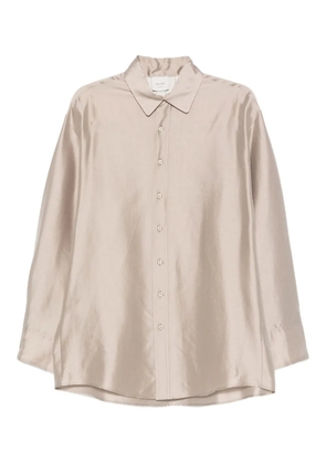 Alysi long-sleeve button-up shirt - Neutrals