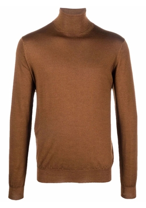 Dell'oglio roll-neck merino wool jumper - Brown