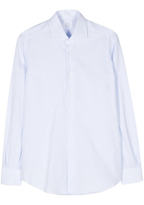 Mazzarelli long-sleeve cotton shirt - Blue