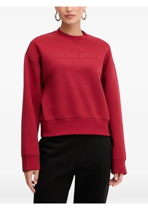 Patrizia Pepe logo-lettering crew-neck sweatshirt - Red