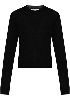 Palm Angels logo-intarsia jumper - Black