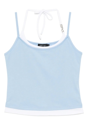tout a coup layered halter cami top - Blue
