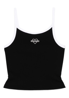 CHOCOOLATE logo-embroidered tank top - Black