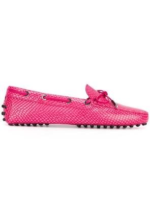 Tod's ribbon tie loafers - Pink