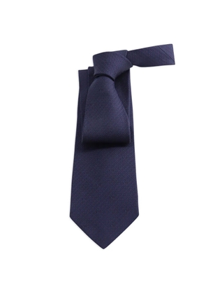 Mario Valentino Vintage logo textured tie - Blue
