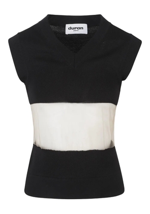 Duran Lantink V-neck knitted vest - Black