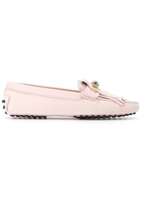 Tod's 'Gommini' fringed loafers - Pink